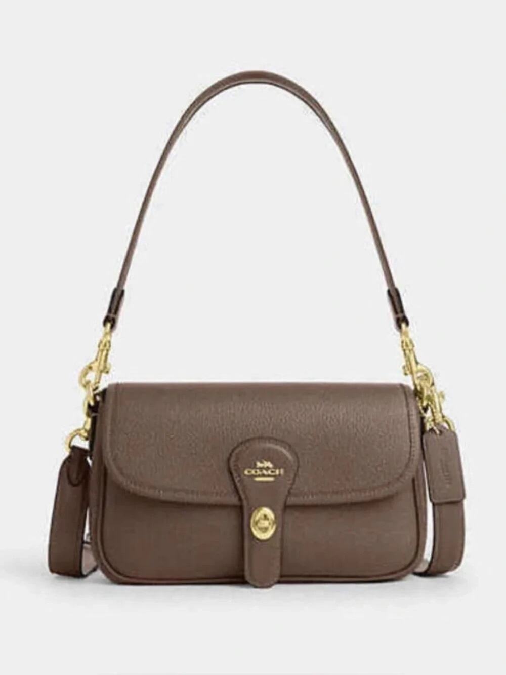NWT B10-005COACH Hadley Shoulder Bag Dark Stone 2 Way Crossbody Bag CY683 outlet